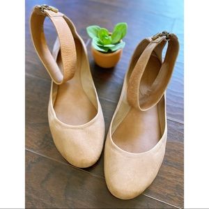 Anthropologie Leifsdottir Tan Leather Flats